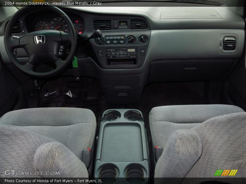 Havasu Blue Metallic / Gray 2004 Honda Odyssey LX