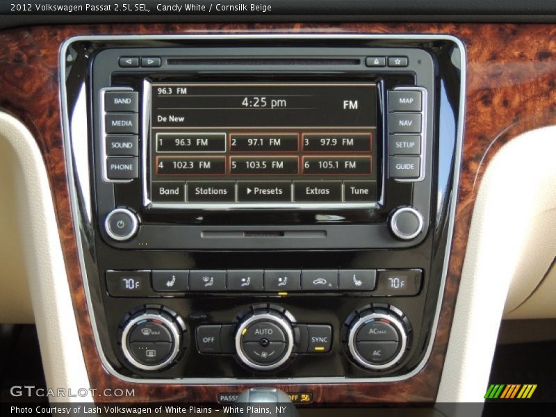 Controls of 2012 Passat 2.5L SEL