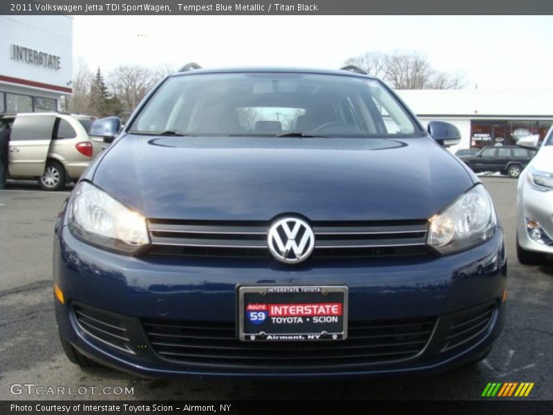 Tempest Blue Metallic / Titan Black 2011 Volkswagen Jetta TDI SportWagen