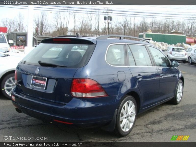 Tempest Blue Metallic / Titan Black 2011 Volkswagen Jetta TDI SportWagen