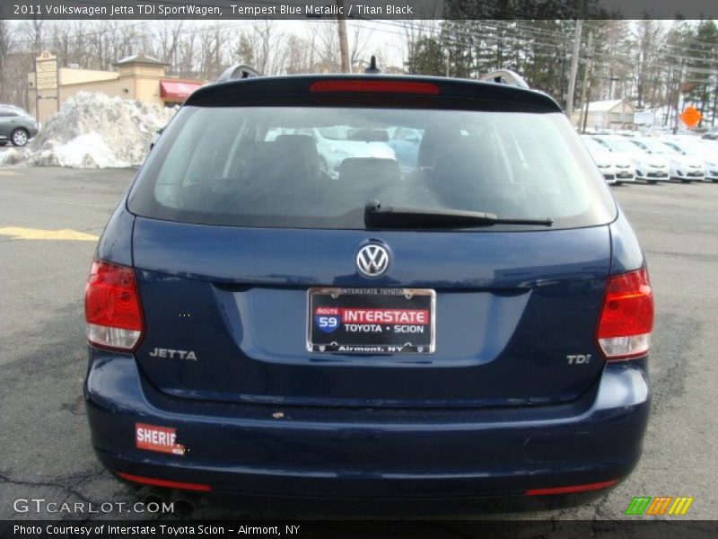 Tempest Blue Metallic / Titan Black 2011 Volkswagen Jetta TDI SportWagen