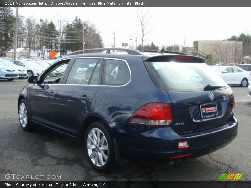 Tempest Blue Metallic / Titan Black 2011 Volkswagen Jetta TDI SportWagen