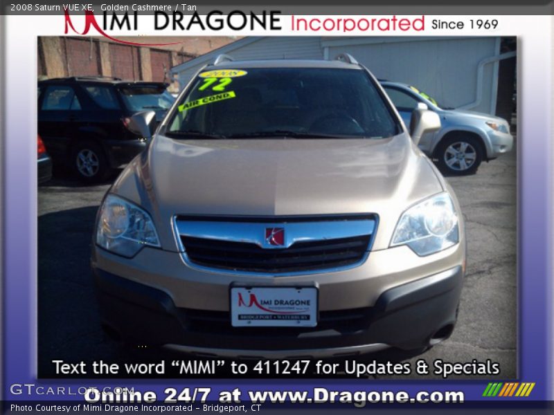 Golden Cashmere / Tan 2008 Saturn VUE XE