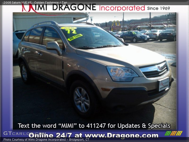 Golden Cashmere / Tan 2008 Saturn VUE XE