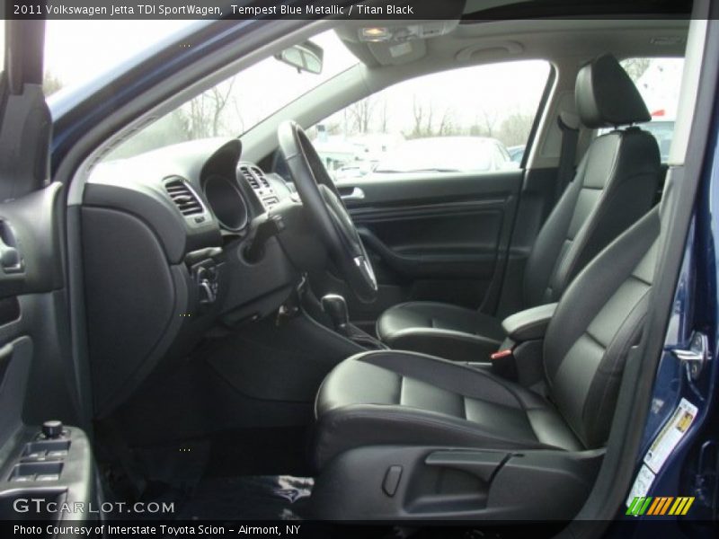 Tempest Blue Metallic / Titan Black 2011 Volkswagen Jetta TDI SportWagen