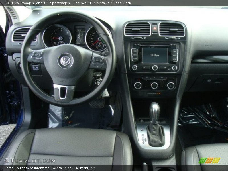 Tempest Blue Metallic / Titan Black 2011 Volkswagen Jetta TDI SportWagen