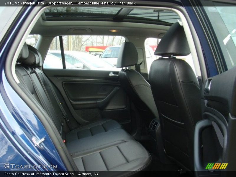 Tempest Blue Metallic / Titan Black 2011 Volkswagen Jetta TDI SportWagen