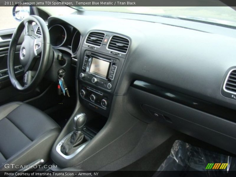 Tempest Blue Metallic / Titan Black 2011 Volkswagen Jetta TDI SportWagen