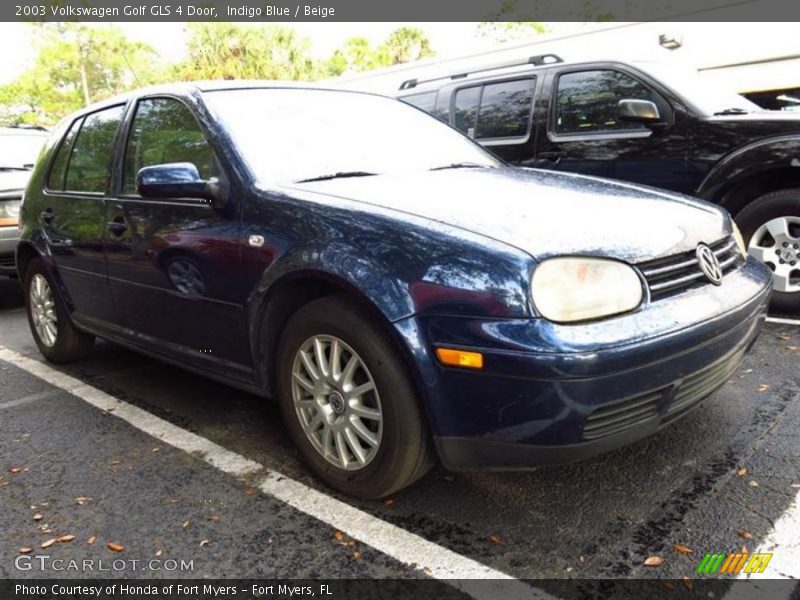 Indigo Blue / Beige 2003 Volkswagen Golf GLS 4 Door