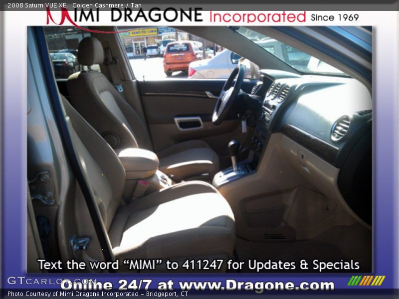 Golden Cashmere / Tan 2008 Saturn VUE XE