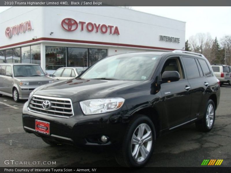 Black / Sand Beige 2010 Toyota Highlander Limited 4WD