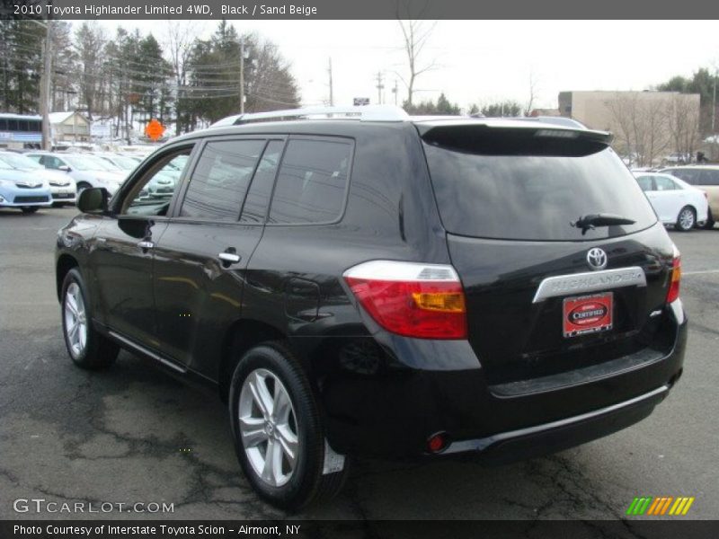 Black / Sand Beige 2010 Toyota Highlander Limited 4WD