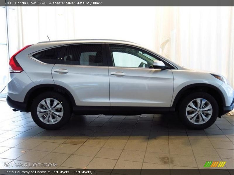 Alabaster Silver Metallic / Black 2013 Honda CR-V EX-L