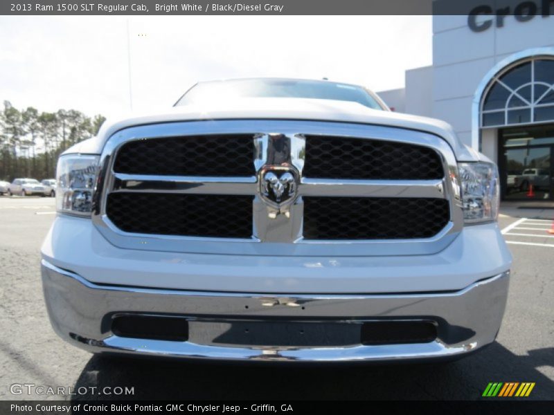 Bright White / Black/Diesel Gray 2013 Ram 1500 SLT Regular Cab