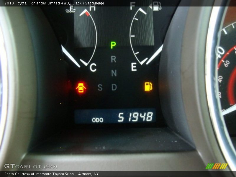Black / Sand Beige 2010 Toyota Highlander Limited 4WD