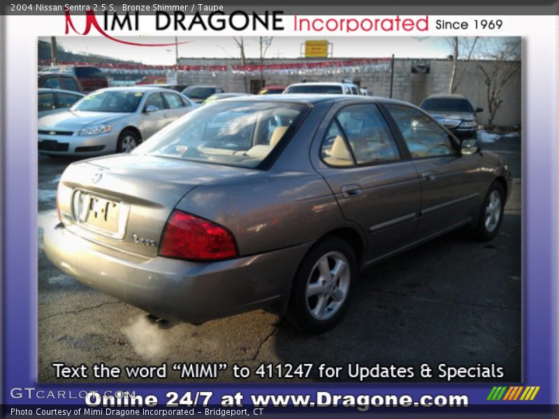 Bronze Shimmer / Taupe 2004 Nissan Sentra 2.5 S