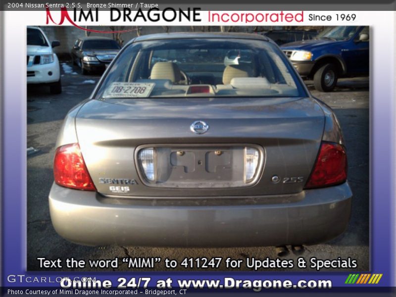 Bronze Shimmer / Taupe 2004 Nissan Sentra 2.5 S