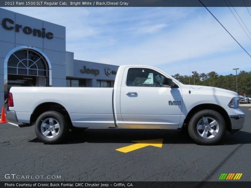 Bright White / Black/Diesel Gray 2013 Ram 1500 SLT Regular Cab