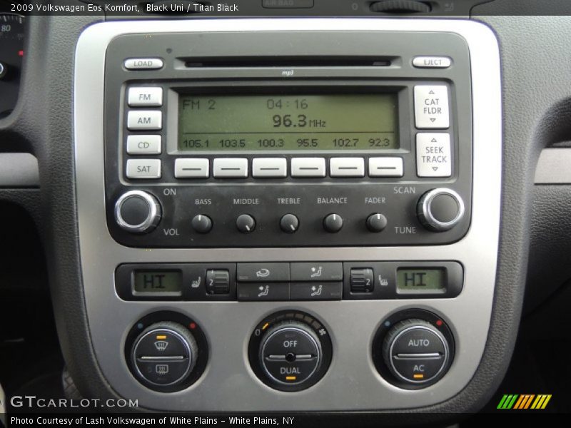 Controls of 2009 Eos Komfort