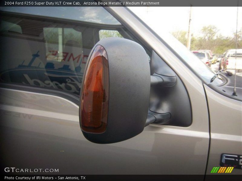 Arizona Beige Metallic / Medium Parchment 2004 Ford F250 Super Duty XLT Crew Cab