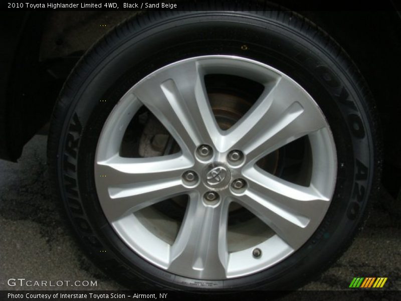 Black / Sand Beige 2010 Toyota Highlander Limited 4WD