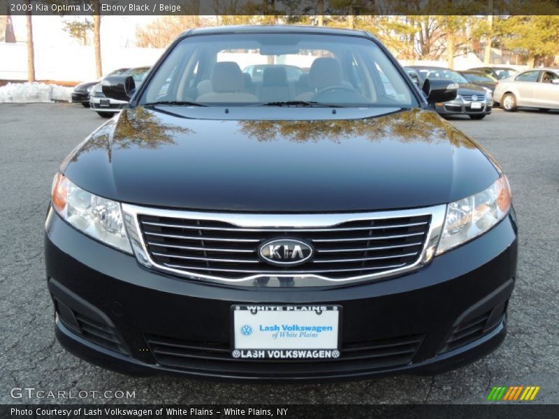 Ebony Black / Beige 2009 Kia Optima LX