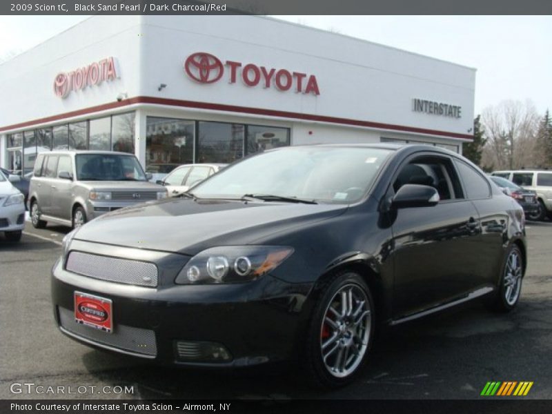 Black Sand Pearl / Dark Charcoal/Red 2009 Scion tC