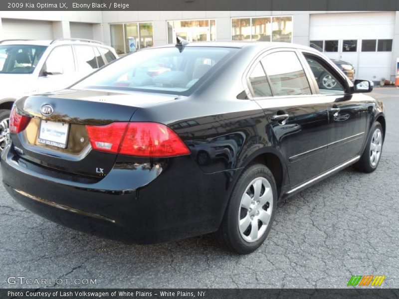 Ebony Black / Beige 2009 Kia Optima LX