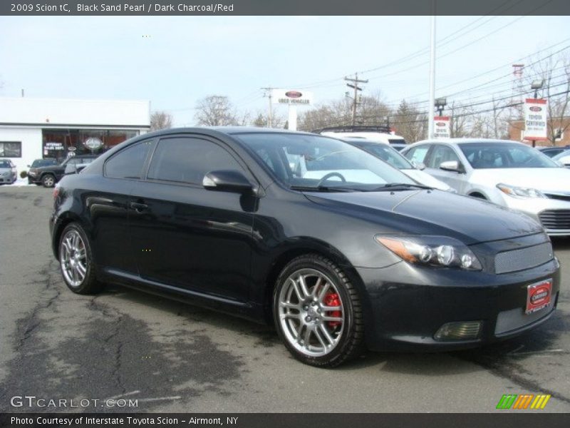 Black Sand Pearl / Dark Charcoal/Red 2009 Scion tC