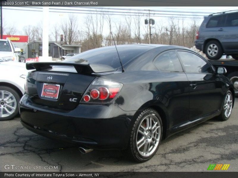 Black Sand Pearl / Dark Charcoal/Red 2009 Scion tC