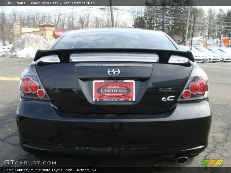 Black Sand Pearl / Dark Charcoal/Red 2009 Scion tC