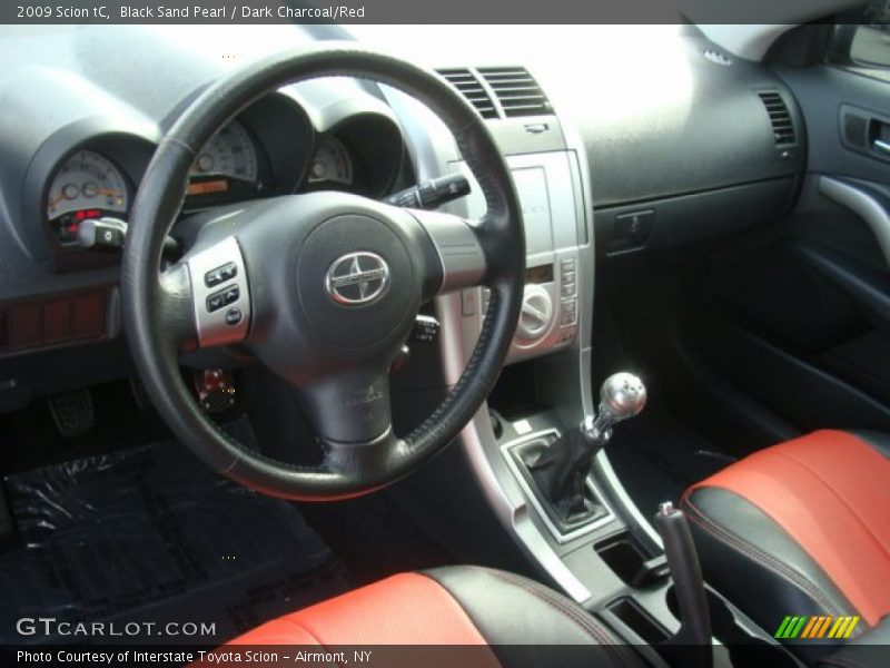 Black Sand Pearl / Dark Charcoal/Red 2009 Scion tC