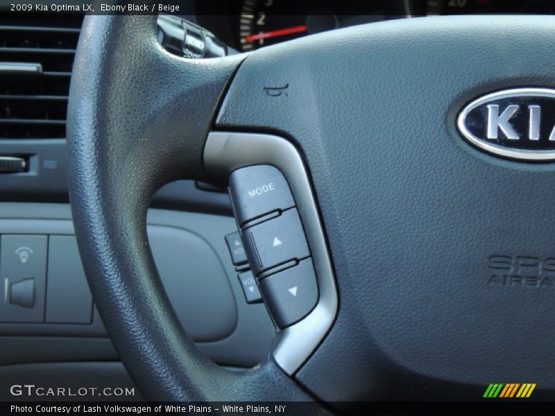 Controls of 2009 Optima LX