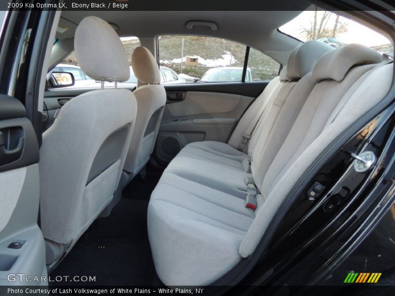 Rear Seat of 2009 Optima LX