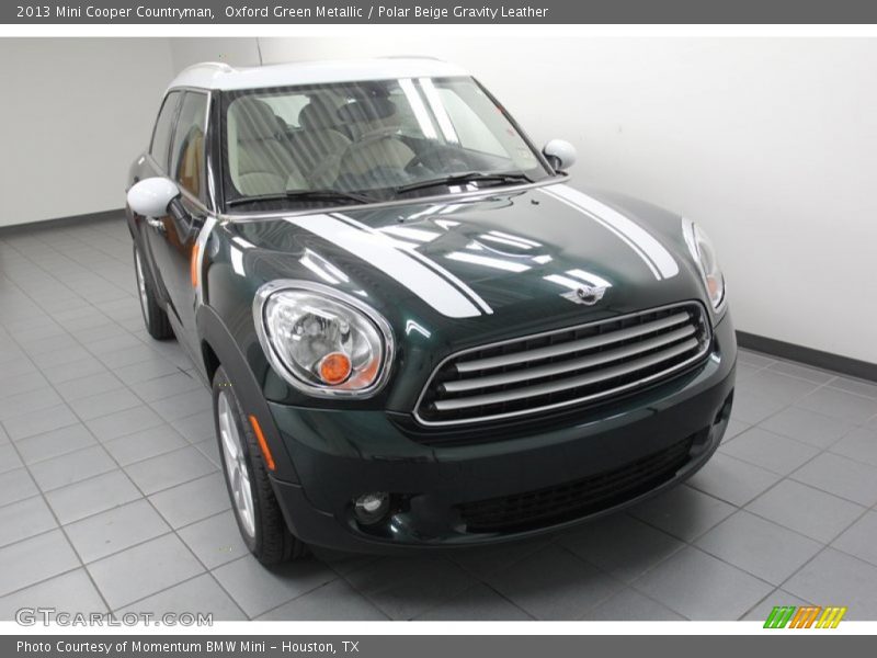 Oxford Green Metallic / Polar Beige Gravity Leather 2013 Mini Cooper Countryman
