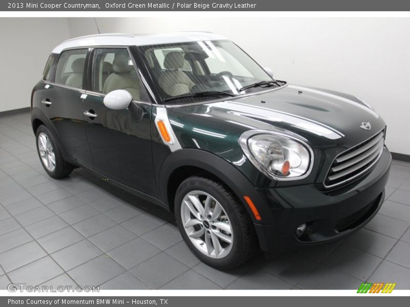 Oxford Green Metallic / Polar Beige Gravity Leather 2013 Mini Cooper Countryman