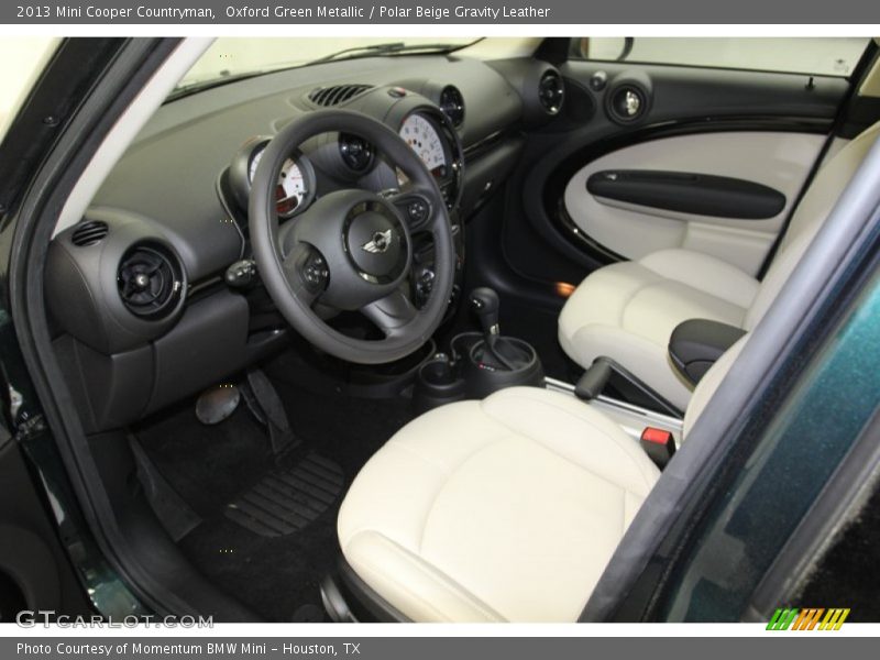 Polar Beige Gravity Leather Interior - 2013 Cooper Countryman 