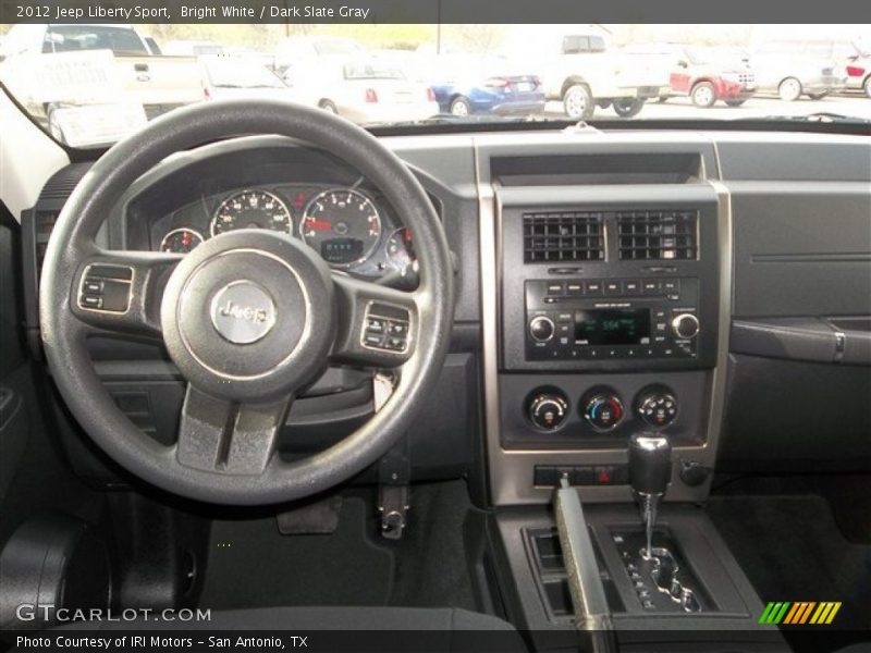 Bright White / Dark Slate Gray 2012 Jeep Liberty Sport