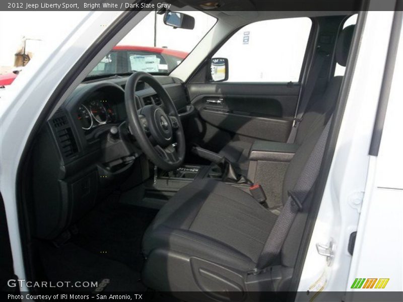 Bright White / Dark Slate Gray 2012 Jeep Liberty Sport