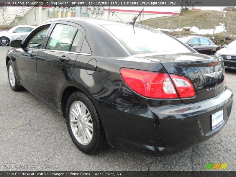 Brilliant Black Crystal Pearl / Dark Slate Gray/Light Slate Gray 2008 Chrysler Sebring Touring Sedan