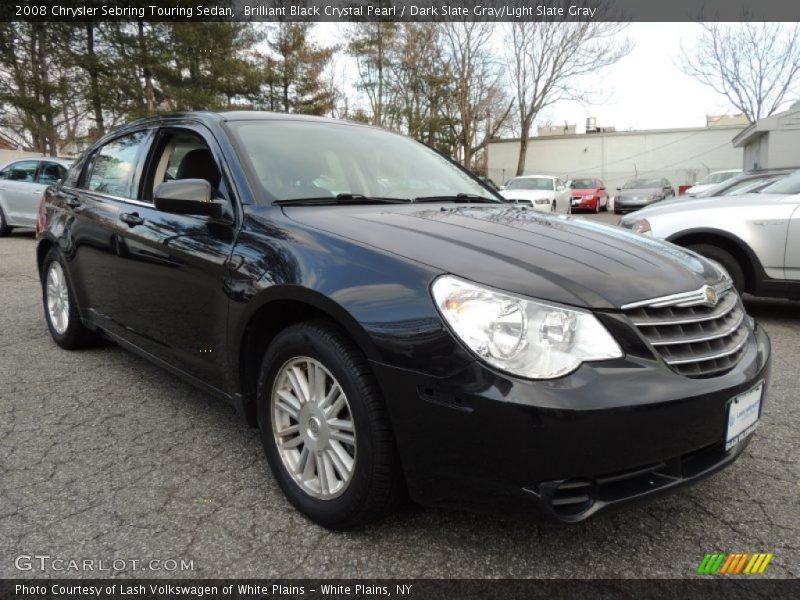 Brilliant Black Crystal Pearl / Dark Slate Gray/Light Slate Gray 2008 Chrysler Sebring Touring Sedan