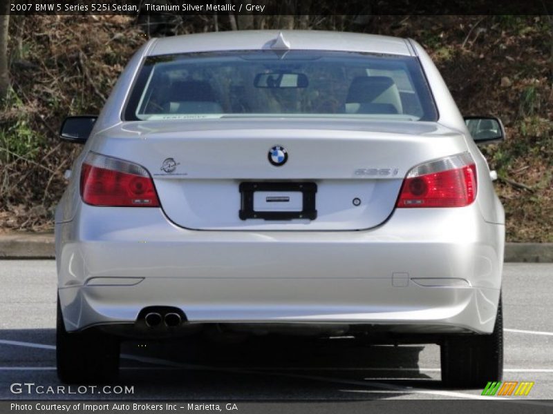 Titanium Silver Metallic / Grey 2007 BMW 5 Series 525i Sedan