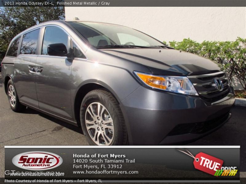 Polished Metal Metallic / Gray 2013 Honda Odyssey EX-L