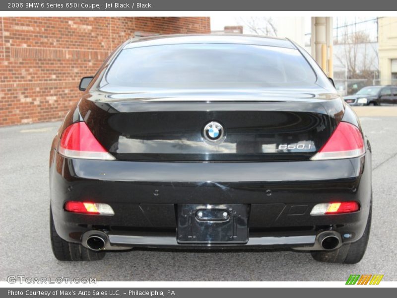 Jet Black / Black 2006 BMW 6 Series 650i Coupe