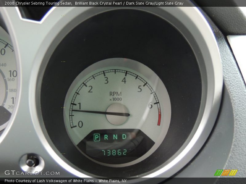Brilliant Black Crystal Pearl / Dark Slate Gray/Light Slate Gray 2008 Chrysler Sebring Touring Sedan