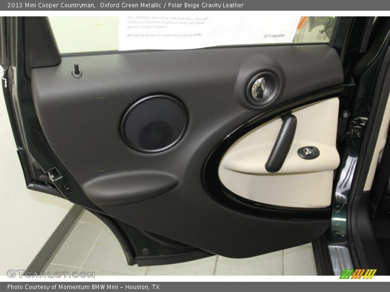 Oxford Green Metallic / Polar Beige Gravity Leather 2013 Mini Cooper Countryman