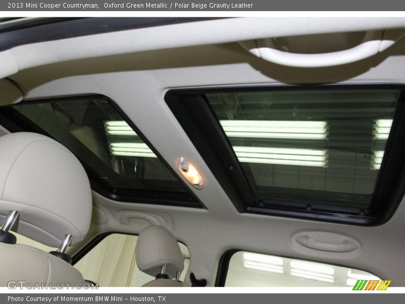 Oxford Green Metallic / Polar Beige Gravity Leather 2013 Mini Cooper Countryman