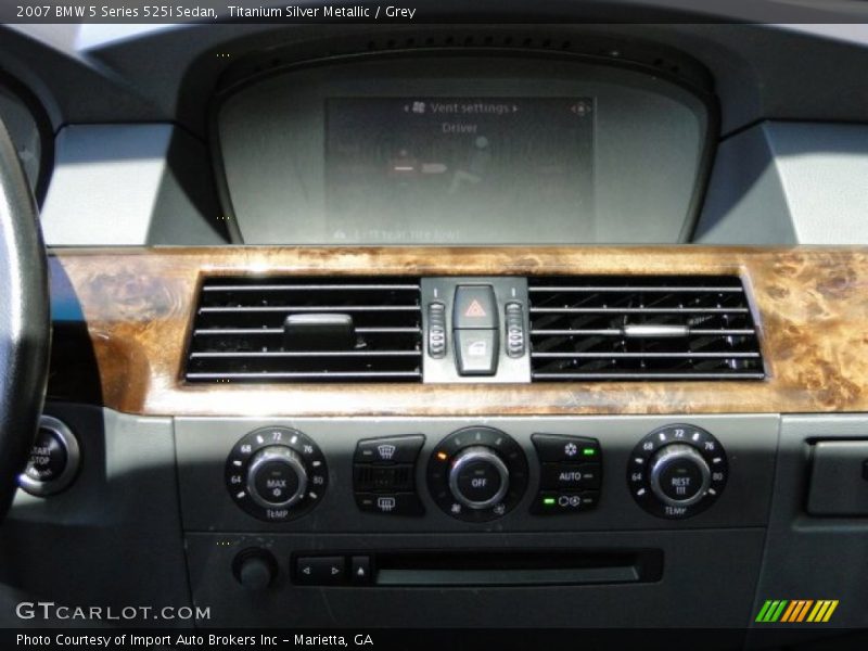 Titanium Silver Metallic / Grey 2007 BMW 5 Series 525i Sedan