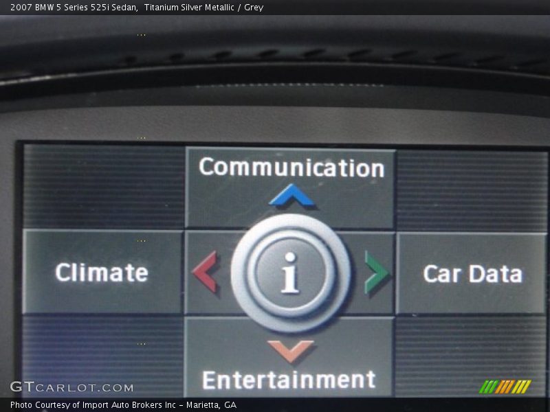 Titanium Silver Metallic / Grey 2007 BMW 5 Series 525i Sedan