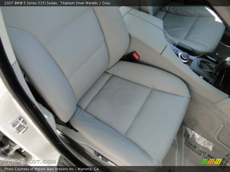 Titanium Silver Metallic / Grey 2007 BMW 5 Series 525i Sedan